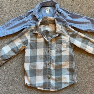 4t Carter’s boys button down long sleeve shirts